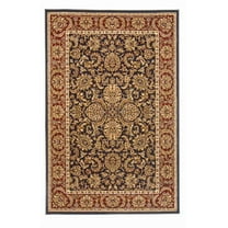 Radici Usa Noble Area Rug 1305 Navy Blue Bordered Persian 7' 9" x 11' 6" Rectangle