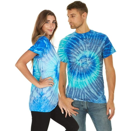 Tie Dye Style T-Shirts for Men and Women - Multi Color Tops by Krazy Tees