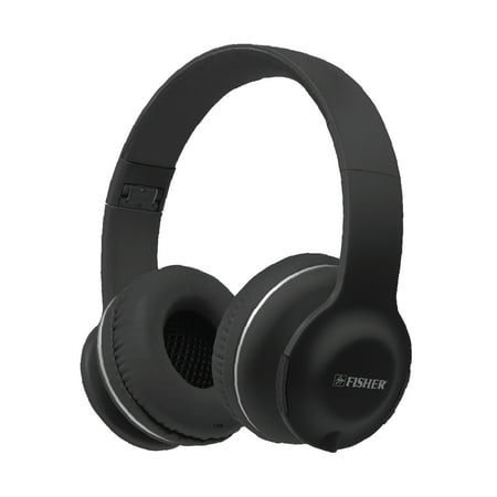 - Fisher FBHP440K LOUNGE SOUND Bluetooth Over-Ear Headphones with Microphone (Black)