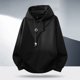 thumbnail image 1 of MHFRRA Sudadera con Capucha Informal de Manga Larga para Hombre, Cómoda, Ligera, Transpirable, Mezcla Suave para Uso Diario Negro, 1 of 3