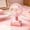 Pink, variant on Lenkho Mini Desk Fan, Fruit Printed Rechargeable Mini Fan, Portable USB-Powered Small Table Fan, Perfect for Home, Office, Dorm, Bedroom Summer Cooling, Great Gift for Girls