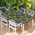 thumbnail image 2 of St. Patrick's Day Table Cloths for 3 Foot Rectangle Tables, Luck Shamrocks Beer Harp Horseshoes Envelope Patio Waterproof Elastic Fitted Tablecloths, Washable Rectangular Table Cover for Camping, 2 of 8
