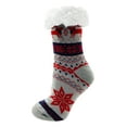 thumbnail image 5 of Fluffy Thermal Sherpa Slipper Socks, 3 Pairs for Women, Ultra Soft Christmas Winter Non Skid (Pack A), 5 of 5
