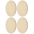 thumbnail image 5 of 4pcs Wood Circles for Crafts Unfinished Wood Rounds Wooden Cutouts DIY Circle Slices, 5 of 5