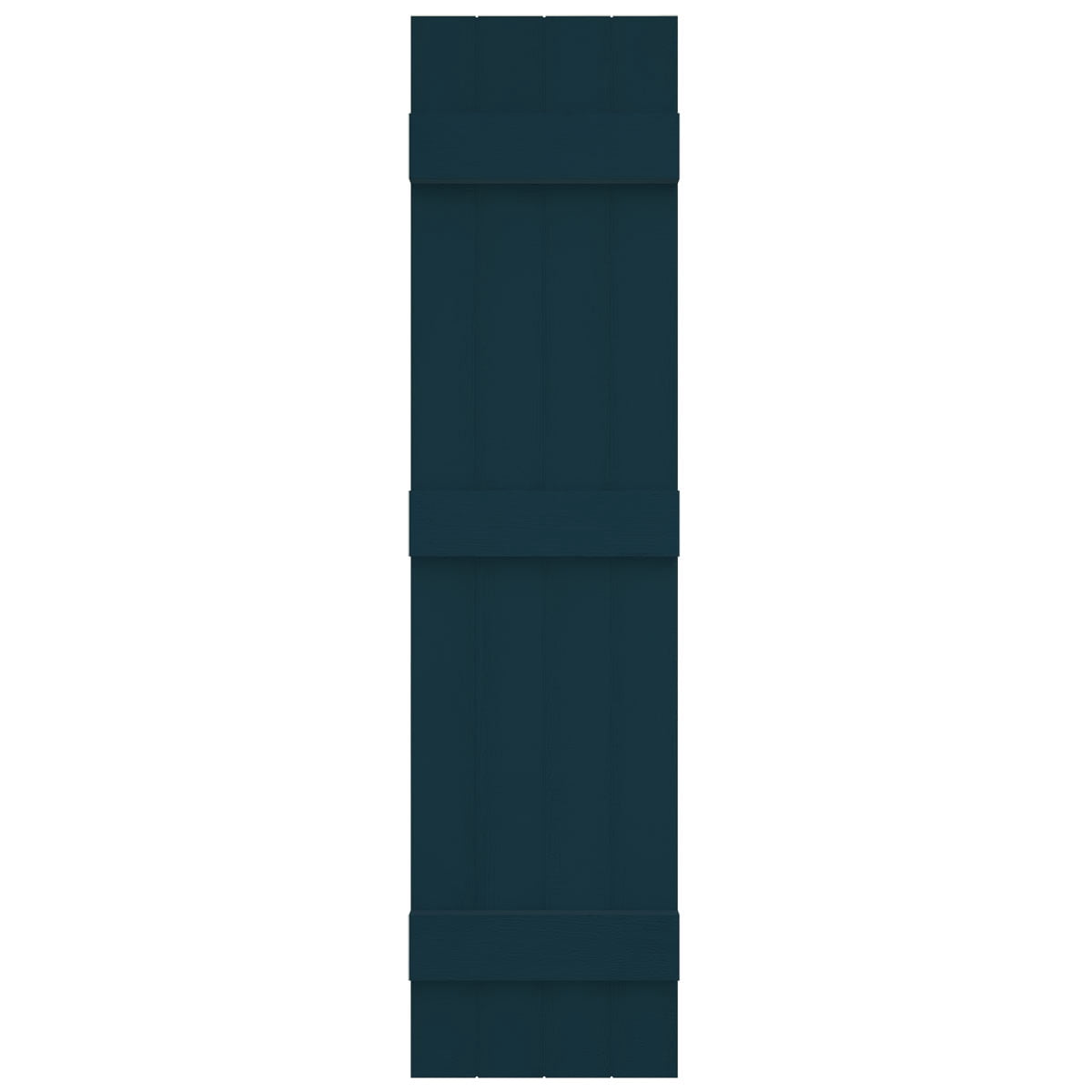 14"W x 55"H Mid-America Vinyl, Standard Size Four Board Joined Shutters, w/Installation Shutter-Lok's & Matching Screws, 166 - Midnight Blue