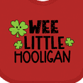 thumbnail image 4 of Inktastic St. Patrick's Day Wee Little Hooligan with Clovers Boys or Girls Baby Bib, 4 of 4