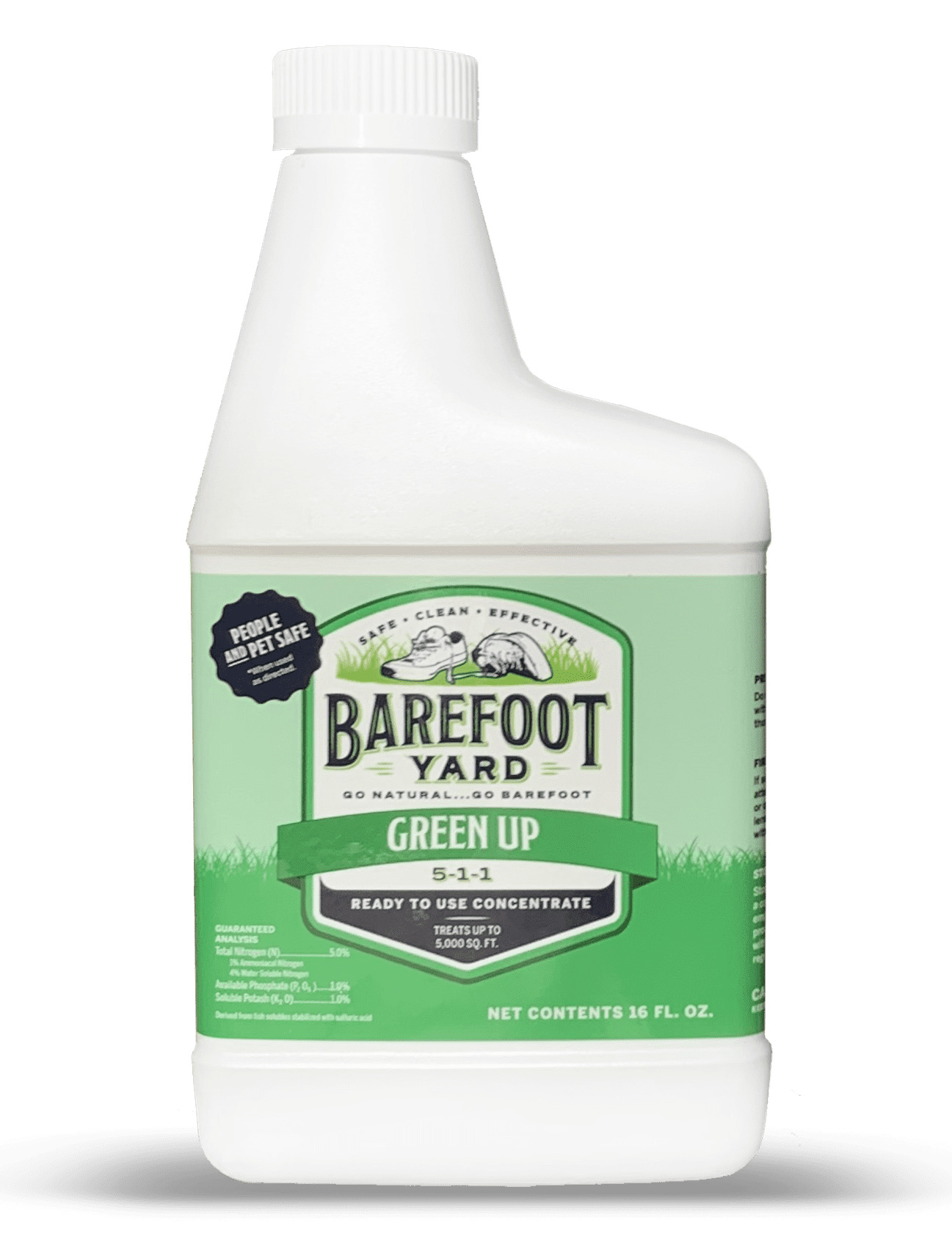 Barefoot Yard Green Up Slow Release Lawn Fertilizer, Natural, Ready to