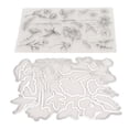 thumbnail image 1 of Sellos Transparentes De Hojas De Flores, Fondo De Hojas De Flores Retro, Sellos Transparentes TPR Reutilizables Para Suministros De álbumes De Recortes De Bricolaje, Tarjetas De Papel En Relieve, Deco, 1 of 5