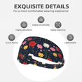 thumbnail image 3 of Yellow Pink Carnations Flowers Headbands for Women Men, Workout Elastic Sweat Band for Yoga Running Cycling Gym Exercise Non Slip Head Bands for Women's Hair, 3 of 5