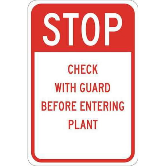 BRADY 124450 Traffic Sign,18 x 12In,Red/White G9537464