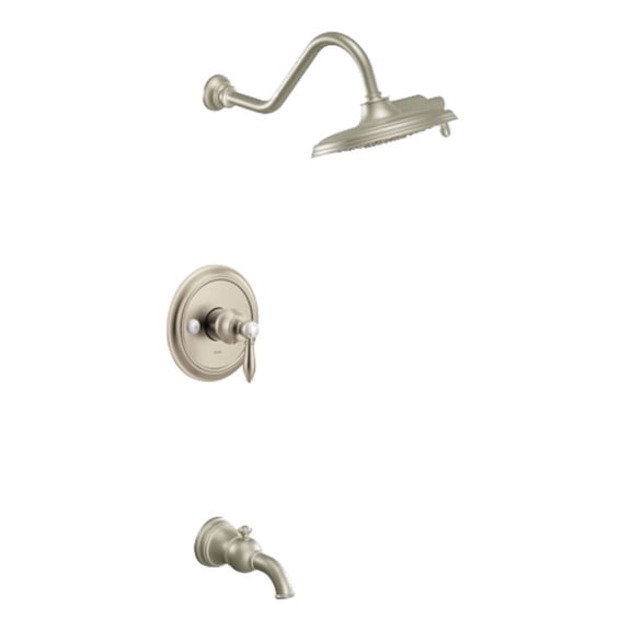Moen Uts33103 Weymouth Nickel Round 1 Handle Multi Function Pressure Balanced Valve Trim Only