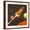 Brown Frame, variant on Art.com Rocket Ship Flying through Space Stretched Canvas Print Wall Art by Benchart, 30" x 30"