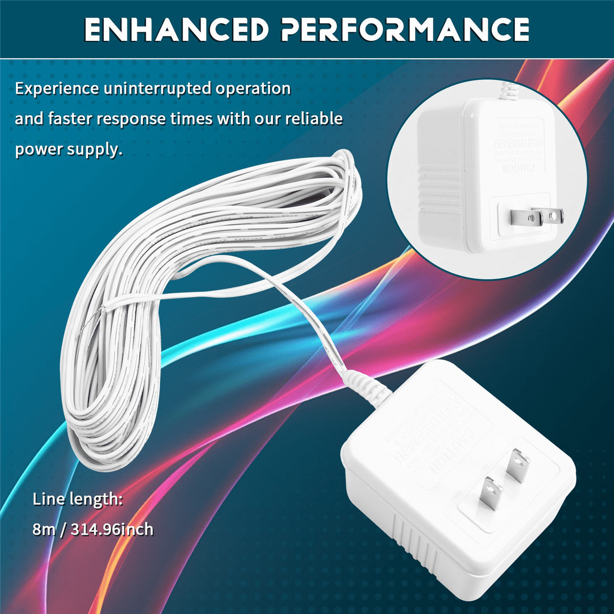 2X 24V Doorbell Transformer Adapter for Video Doorbells, Enhanced Performance & Easy Installation US PLUG,2 x Doorbell Transformer,White