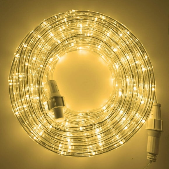 Outdoor LED Rope Lights 33 FT 240 LED Warm White
