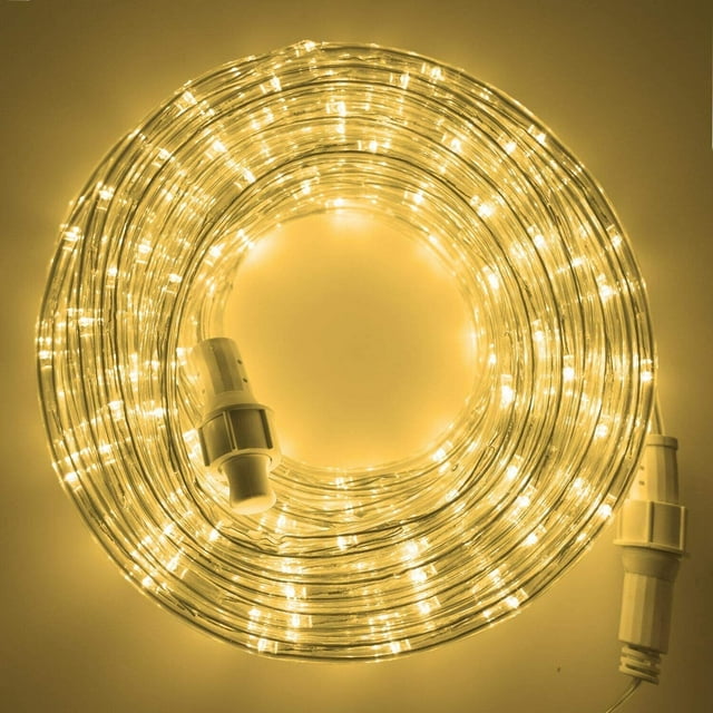 Outdoor LED Rope Lights 33 FT 240 LED Warm White