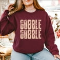 thumbnail image 5 of Gobble Gobble Block Distressed - Women's Graphic Sweatshirt, 5 of 15