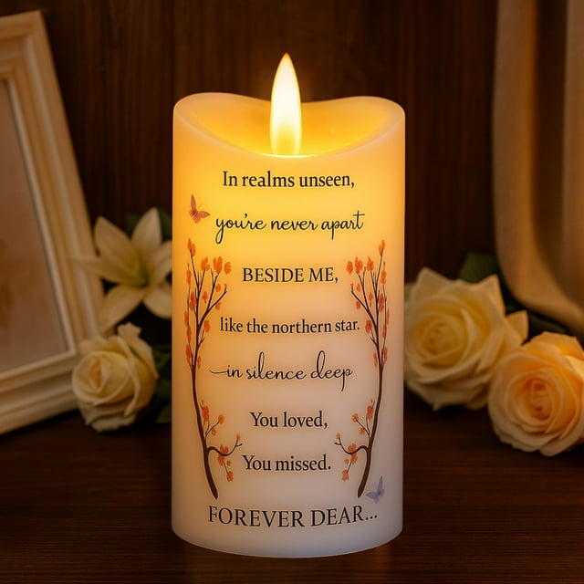 Vela conmemorativa LED sin llama de Lamp Skywin, 15 x 7 cm