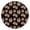 Tiger Graffiti Black, variant on Tiger Graffiti Black Pattern Round Elastic Tablecloth, 36-44 Inch Waterproof, Machine Washable, Indoor & Outdoor Use