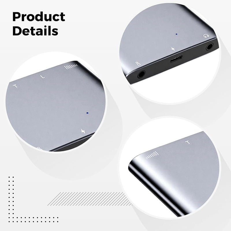 Audio Interface Adapter for Livestreaming Dual Stereo High-Resolution Sound Card for Live Singing and Recording