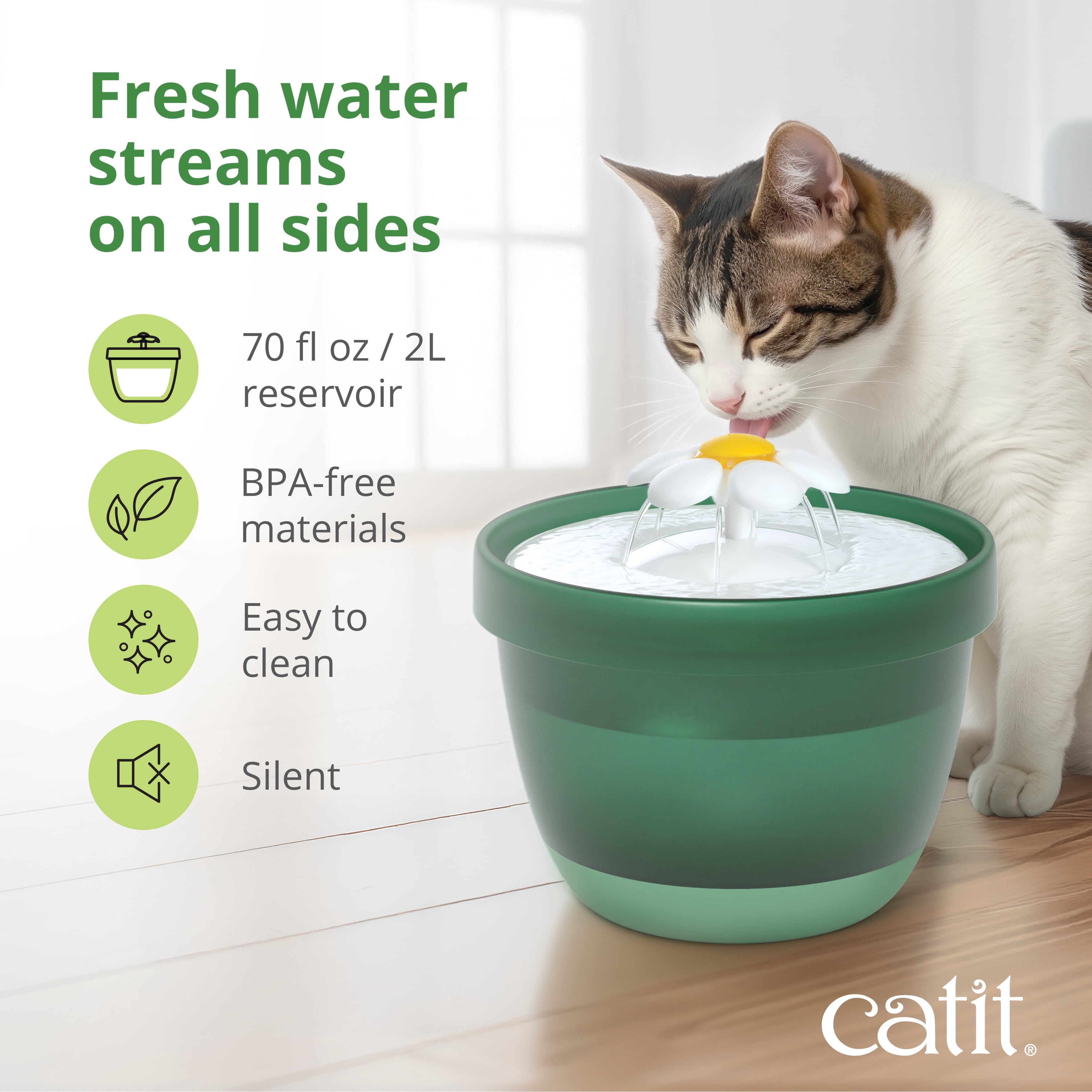 Catit Flower Fountain®, 2L (70oz)