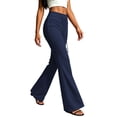 thumbnail image 5 of Ixbnca Womens Bootcut Pants Stretchy Drawstring Yoga Long Pants Comfy High Rise Loungewear Gym Flared Sweat Pants, 5 of 7