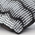 thumbnail image 2 of The HomeCentric Pillow Covers Pack of 2 22x22 inch (55x55 cm) Pillow Cover Decorative Charcoal Grey Pillow Cover Rhinestones Crystals Bling Pillow Cover Velvet Square Throw Pillow Cover-Grey Moonstone, 2 of 3