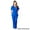 DARK ROYAL BLUE, variant on Women's Six-Pocket Mock Wrap Medical Scrub Set