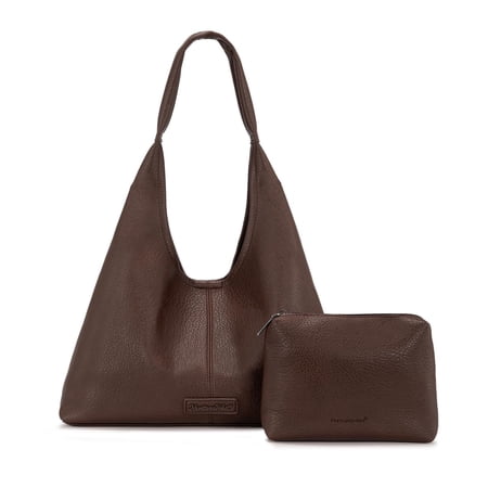 Montana West Hobo Bag Purses for Women Soft Slouchy Shoulder Handbags Tote with Pouch Coffee