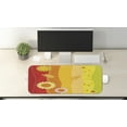 thumbnail image 2 of Colorful Computer Mouse Pad, Colorful Stripes with Sunflowers and Wheat Farm House Themed Abstract Image, Rectangle Non-Slip Rubber Mousepad Large, 31" x 12", Green Orange Red, by Ambesonne, 2 of 2