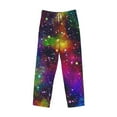 thumbnail image 4 of Balery Men'S Bright Universe Pants,Sleepwear Pants,Pajama Pants,Pj Bottoms Drawstring And Pockets-Medium, 4 of 9
