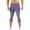 Purple, variant on Men's 3/4 Compression Pants Solid Color Athletic Workout Tights Leggings Sport Running Base Layer Pant