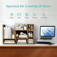 thumbnail image 5 of Desk Shelves Desktop Orgnizer Shlef - Rustic Office Organization for Top of Desk Organizers and Accessories Corner Bookshelf Table Top Shelving Small Hutch Decorations for Office, 5 of 14