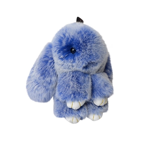 Bunny Keychain with Tin - 5.8" Handmade Soft Plush Rabbit Charm, Cute Gifts for Women & Teens (Only Bunny Keychain)