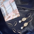 thumbnail image 4 of 1 Box 10Pcs Zirconia Earring Hooks 18K Gold Plated Brass Rhinestone Earwire with Loop French Earring Findings for Dangle Earring Jewelry Making gold DIY, 4 of 9