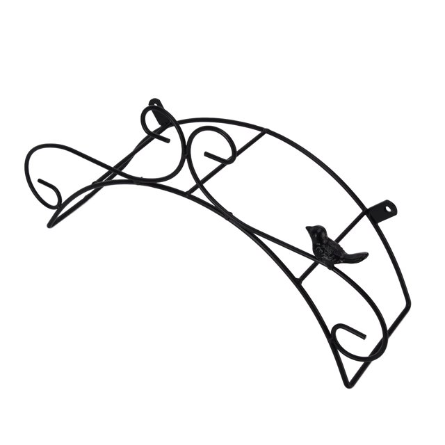 Herwey Wall Mounted Cast Iron Hose Holder Garden Hose Hanger Rack With Bird Ornament CT