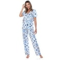 thumbnail image 1 of White Mark Ensemble de Pyjama Tropical à Manches Courtes à Boutons pour Femmes, 1 of 6