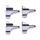 thumbnail image 1 of Soporte de estante de vidrio de 4pcs Soporte de abrazadera de vidrio ajustable de reemplazo de aleación de zinc, 1 of 6