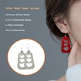 thumbnail image 3 of Sonducket Pendientes de cuero en forma de corazón, colgante de oreja, aro exagerado, pendiente colgante hueco, regalo del Día de San Valentín, favores Ropa, zapatos y accesorios Miscelánea tipo 17 Sonducket AP010114-17, 3 of 6