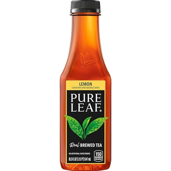 1x Pure Leaf Iced Tea, Sweetened Lemon Flavor Black Tea, 18.5 oz