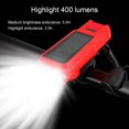 thumbnail image 1 of Bike Light Solar Charging Panel High Brightness Illumination 400 Lumens Bike Headlight for Riding, 1 of 7