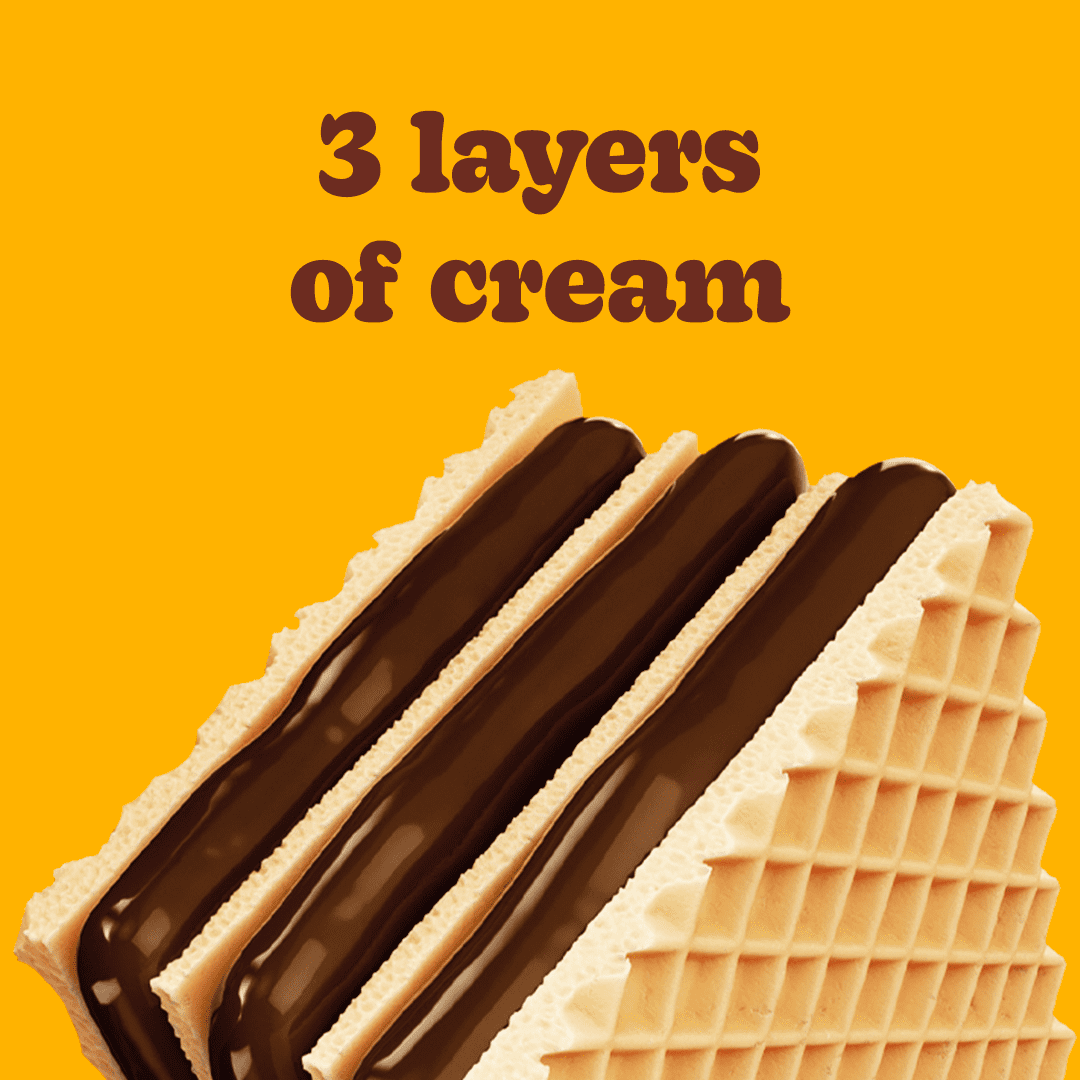 (3 pack) Bauducco Mini Chocolate Wafers, Crispy and Delicate Wafer Cookies with 3 Decadent Layers of Chocolate Cream, No Artificial Flavors or Colors, Pack of 10, 14.12 oz