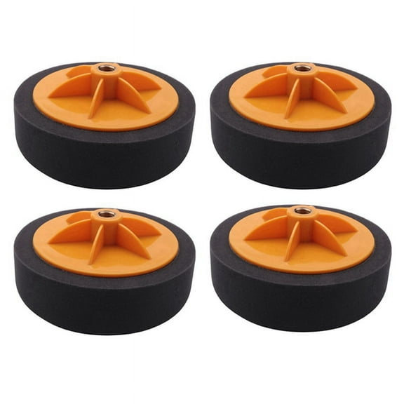 10pcs 6 Inch/15cm Car Polishing Waxing Pad Sponge M14 Wheel Polishing Waxing Pad Kit Tool for Car Polisher Black