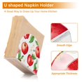 thumbnail image 5 of Yayeee Napkin Holder for Table Set of 2 Kitchen Paper Tissue Organization, White Apple Pattern, 5 of 8