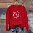 thumbnail image 6 of WTXUE Valentines Day Shirts Women Heart Graphic Crewneck Pullover Sweatshirt Loose Fit Long Sleeve Pullover Holiday Tops Fall Vintage Graphic Outfits Tops Fashion Tees Shirts Blue Xl, 6 of 6