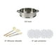 thumbnail image 3 of Juego de ollas y sartenes de 16 piezas Juego de utensilios de cocina antiadherentes con juego de cocina (blanco, 16 piezas), 3 of 5