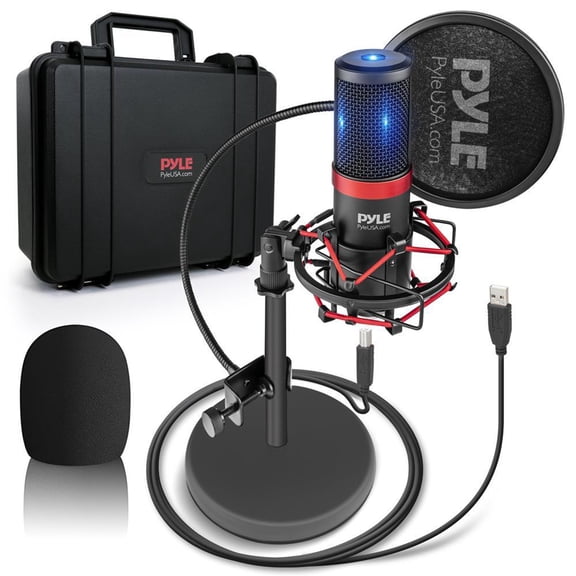 Pyle PDMIKT200 Pro Audio Recording Computer Desk Attached USB Microphone