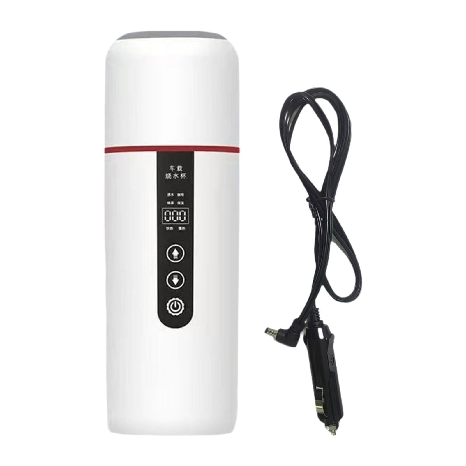 Luzkey 12V 24V Car Kettle Boiler DIGITAL Display Car Travel Kettle for ...