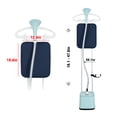 thumbnail image 5 of Advwin 2000W Standing Garment Steamer with 10 Steam Levels, 2.7L Tank for 90 Min Steam, Dual Rod Adjustable Height, Vertical & Flat Ironing with Accessories (Blue), 5 of 10