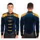 thumbnail image 3 of Disfraz de circo Ringmaster para hombre, disfraz de juego de rol, disfraz de circo de Halloween, chaqueta de terciopelo con cuello alto y flecos para hombro, 3 of 5