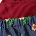 thumbnail image 4 of TZEWGL Printed Backless Sunflower Suspender Jumpsuit For Toddler Hot Spring Vacation Beach size 6-9M, 4 of 5